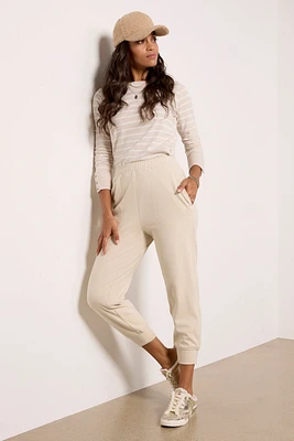 Brushed Rib Slim Cuff Pant