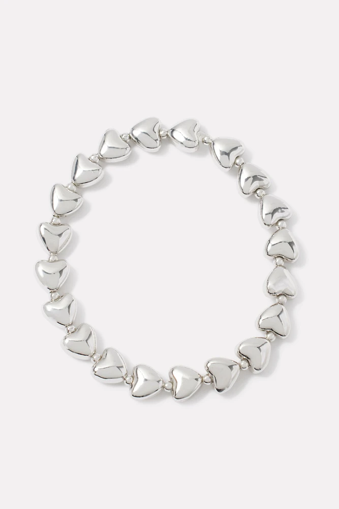 Silver Heart Bracelet