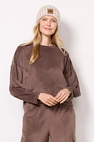 LuxeChic Tucked Sweatshirt