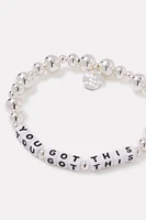 You Got This Metallic Bracelet