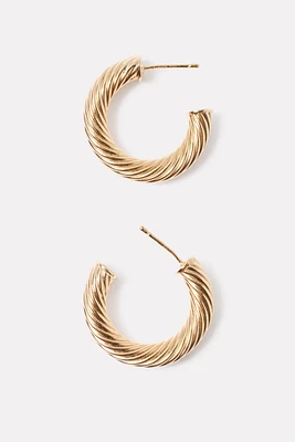 Crescent Hoop Earring