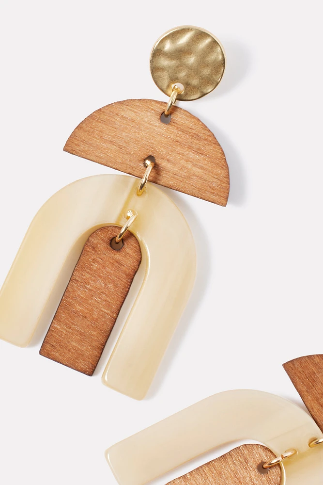 Kya Wood Statement Earring