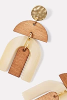 Kya Wood Statement Earring