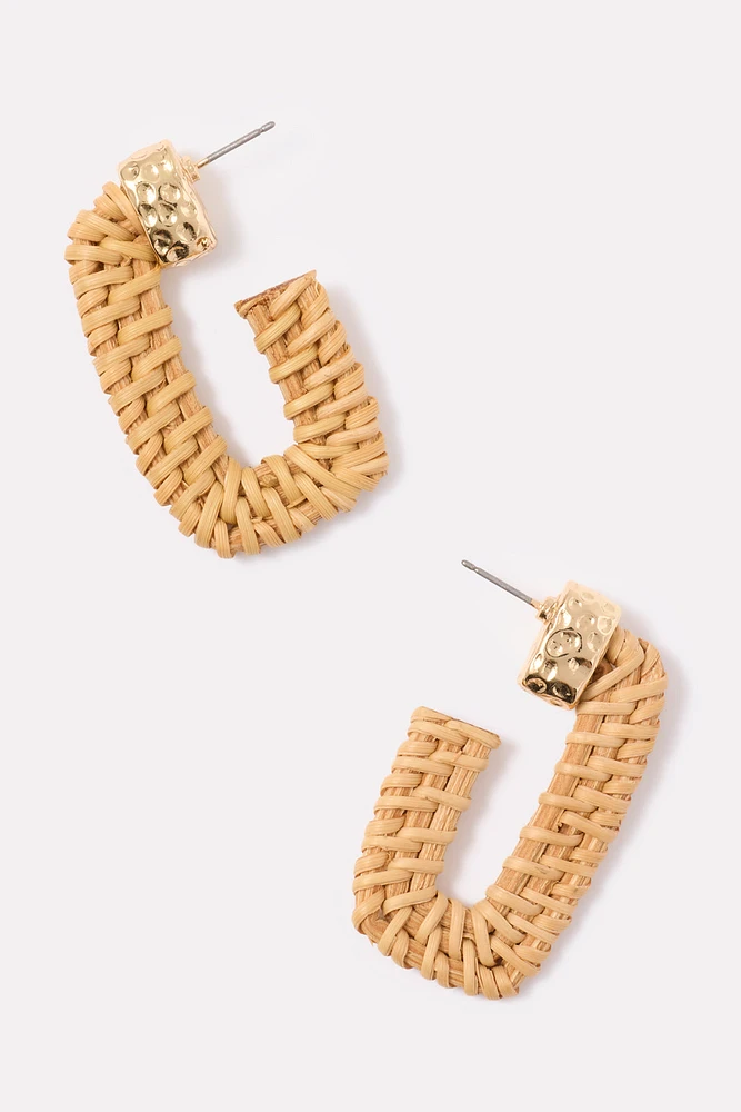 Avila Basket Weave Hoops