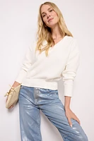 Brynn V Neck Ottoman Top