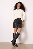 Ellie Faux Leather Skirt