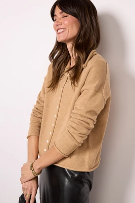 Taylor Roll Neck Cardigan