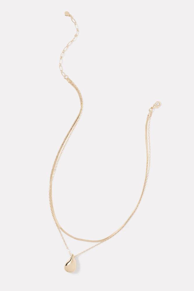 Riva Drop Pendant Necklace