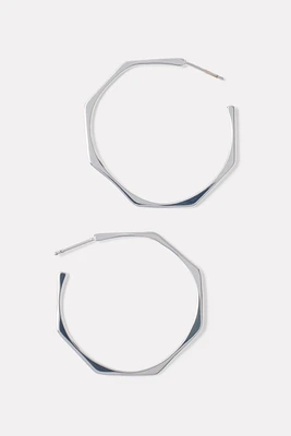 Geo Hoop Earrings