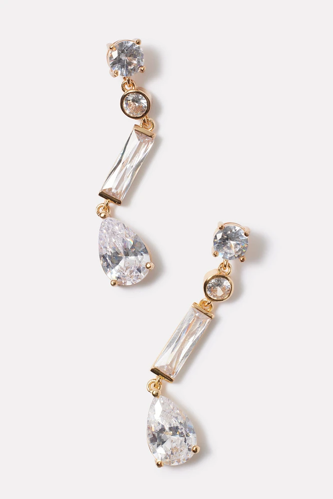 Dita Crystal Drop Earrings