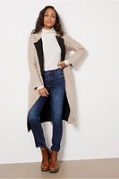 Belted Long Sweater Coat