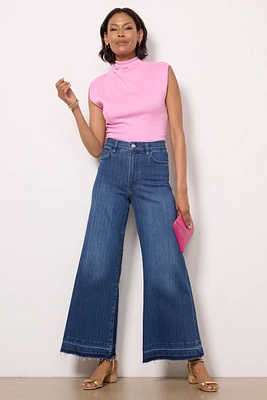 Le Palazzo Crop Wide Released Hem