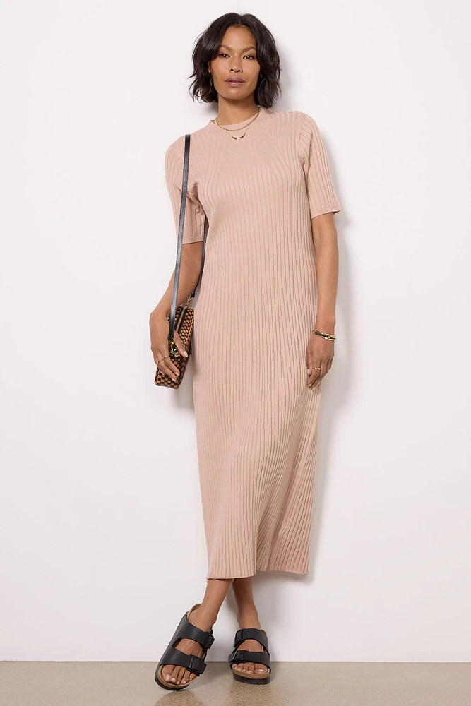 Maeve Rib Knit Midi Dress