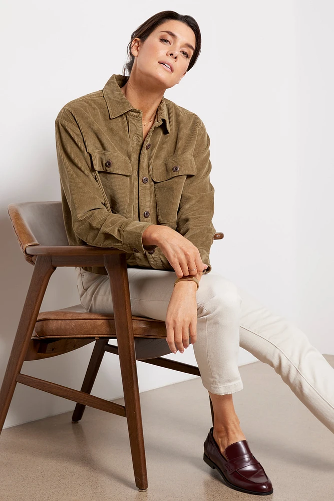 Stretch Cord Overshirt