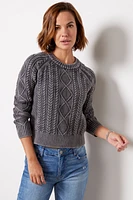 Sunwashed Cable Pullover