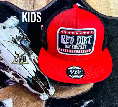 Red Dirt Stars And Stripes Kids Cap