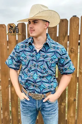 Panhandle Select Aztec Pearl Snap Shirt