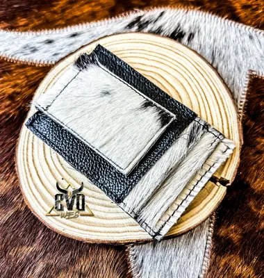 Cowhide Wallet with Magnet Money Clip