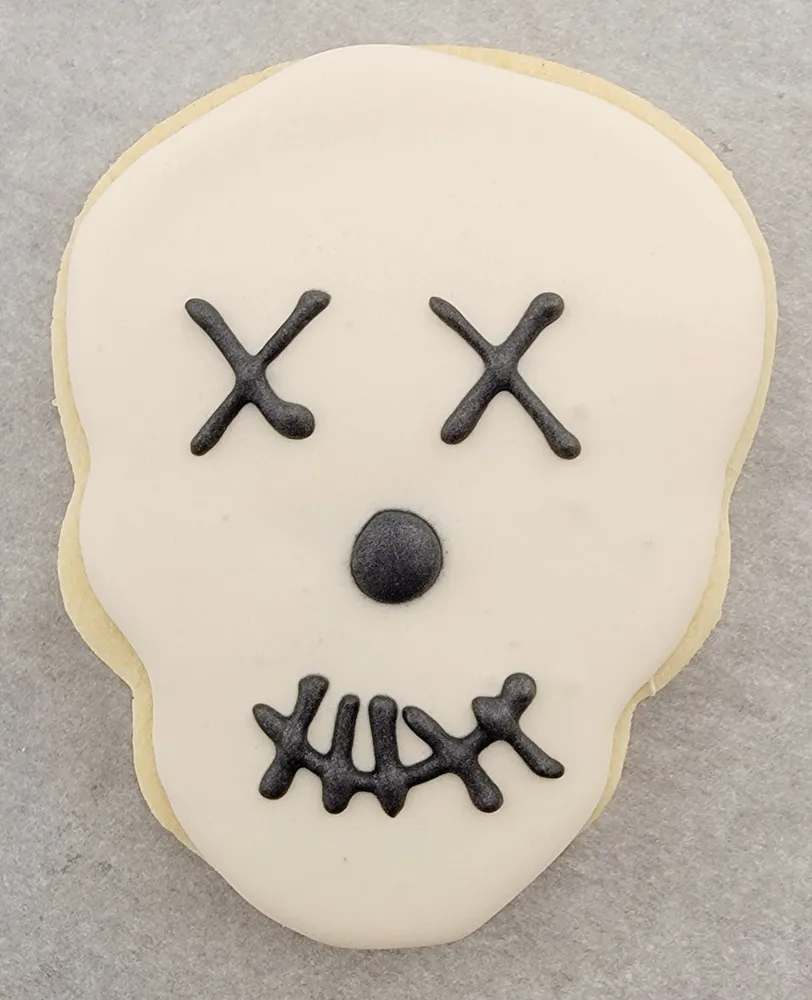 SPOOKY SKULL- SUGAR COOKIE