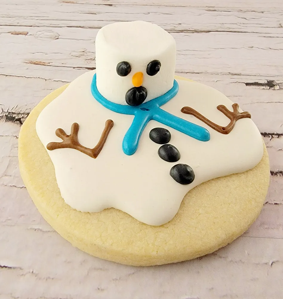 Melting Snowman Cookie