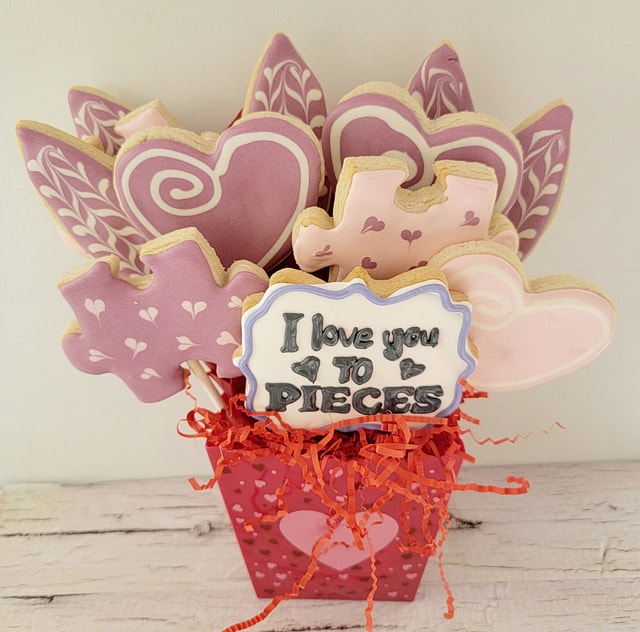 Love You to Pieces - Cookie Bouquet