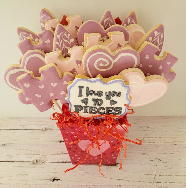 Love You to Pieces - Cookie Bouquet