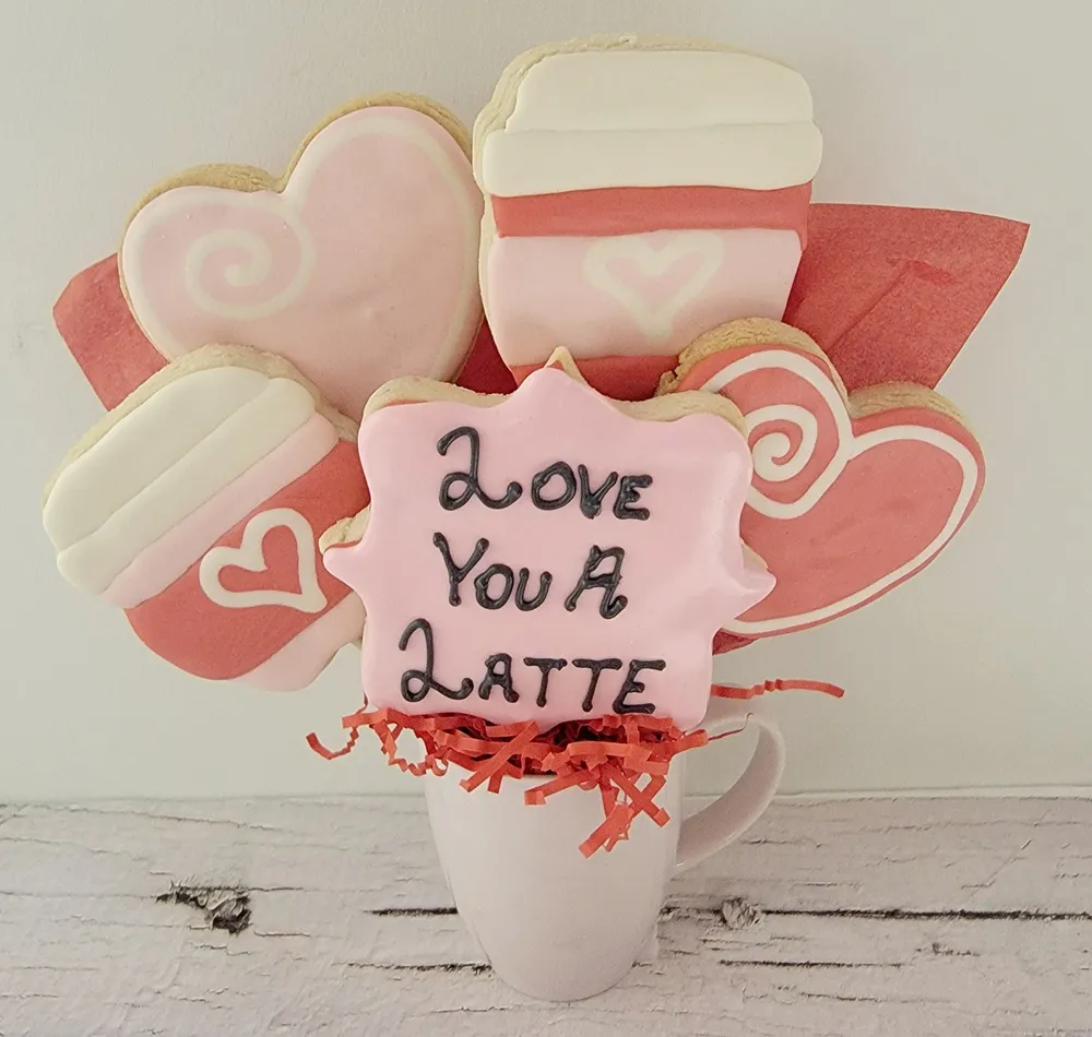 Love You A Latte - Cookie Bouquet