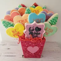 Conversation Hearts - Cookie Bouquet