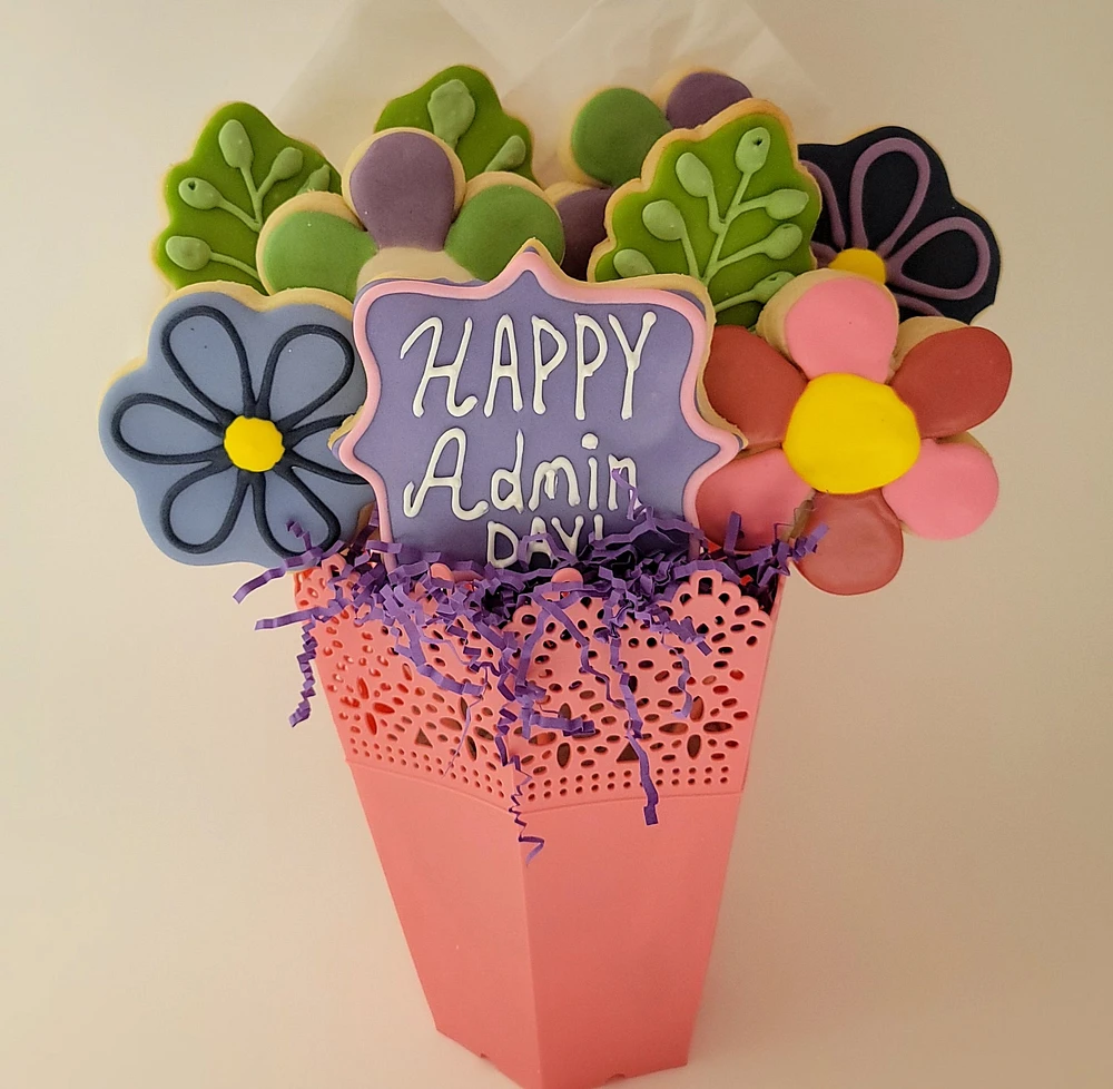 Happy Administrative Professionals Day Cookie Bouquet