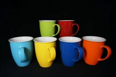 12oz Porcelain Bold Color Collection Coffee Mug