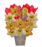 Butterfly and Lilies- Cookie Bouquet