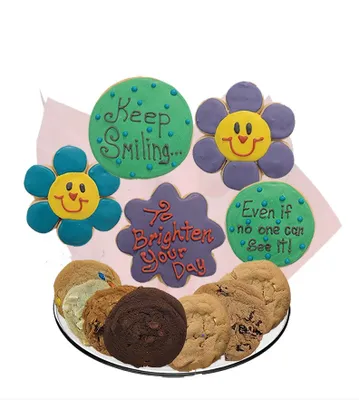 Keep Smiling Cookie Tray Bouquet