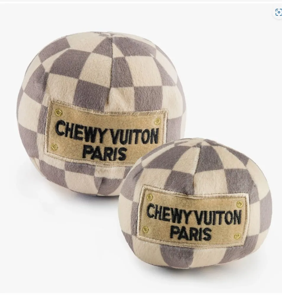 Checker Chewy Vuiton Ball