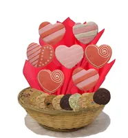 Queen of Heart Cookie Basket  Sugar Cookies