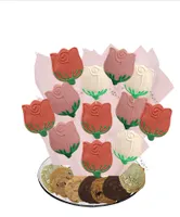 Rose Cookie Tray Bouquet