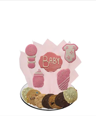 Bouncing Baby Girl Cookie Tray Bouquet