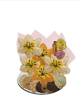 Butterfly and Lillies Cookie Tray Bouquet