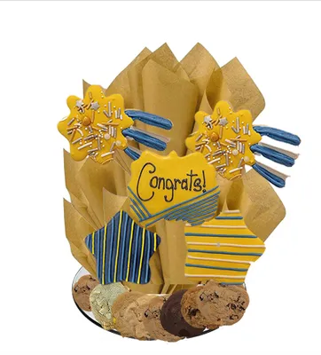 Congratulations Shooting Star Cookie Tray Bouquet