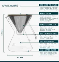 RJ3 Pour Over Coffee Maker with Filter