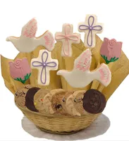 Peace and Dove Cookie Basket 2 or 7 Sugar Cookies