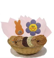 Some Bunny Loves Me Cookie Basket 2 or 7 Sugar Cookies