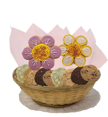 Spring Fling Cookie Basket 2 or 7 Sugar Cookies