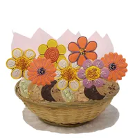 Spring Fling Cookie Basket 2 or 7 Sugar Cookies