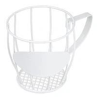 Mini Wire Cup Basket 3in- White