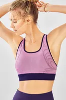 Fabletics Eliza Seamless Sports Bra Womens pink Size XS