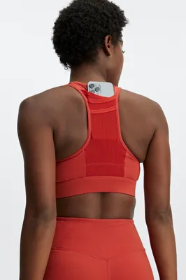 Fabletics Trinity High Impact Sports Bra Womens red Size