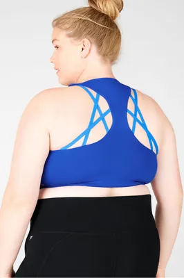 Fabletics Kessler High Impact Sports Bra Womens Endeavor/Royal plus Size 3X