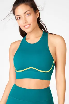 Blare Zip Front High Impact Sports Bra