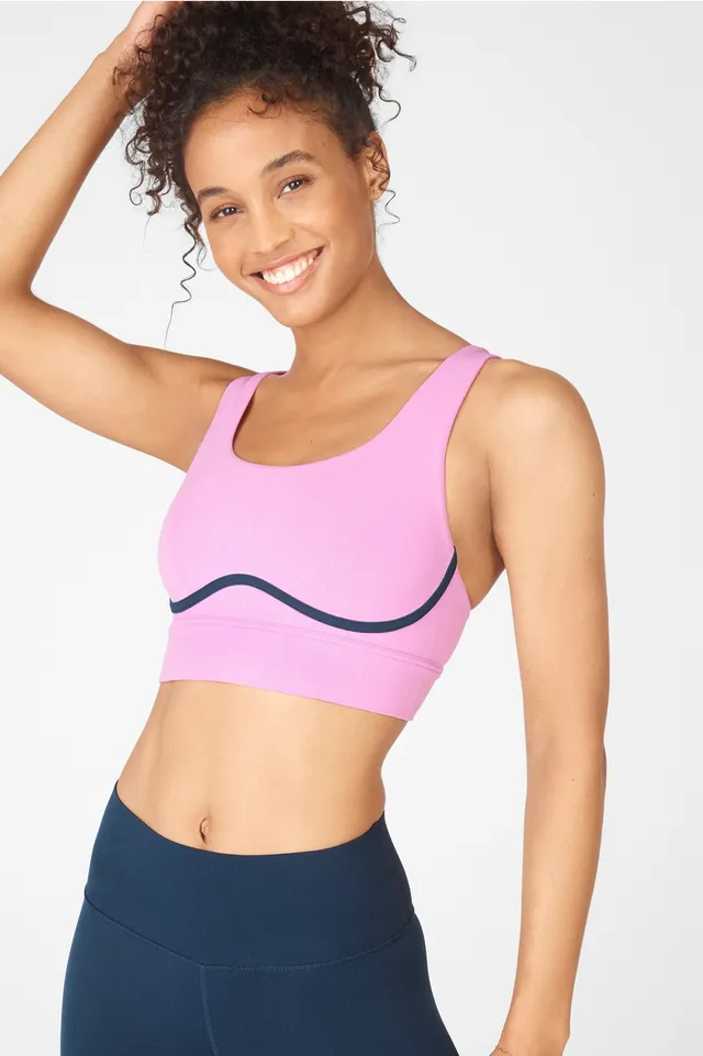 Fabletics Eliza Seamless Sports Bra Womens pink Size XS