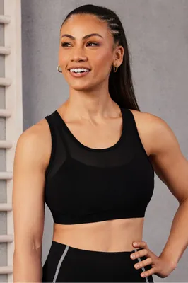 Fabletics Faye High Impact Sports Bra Womens black Size